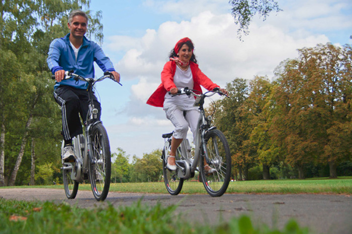 Biking also with modern E-Bikes